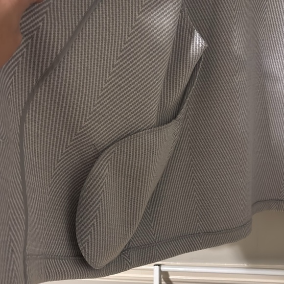 NWOT Joie wool blend gray and white women’s pea coat sz XL - Picture 4 of 6